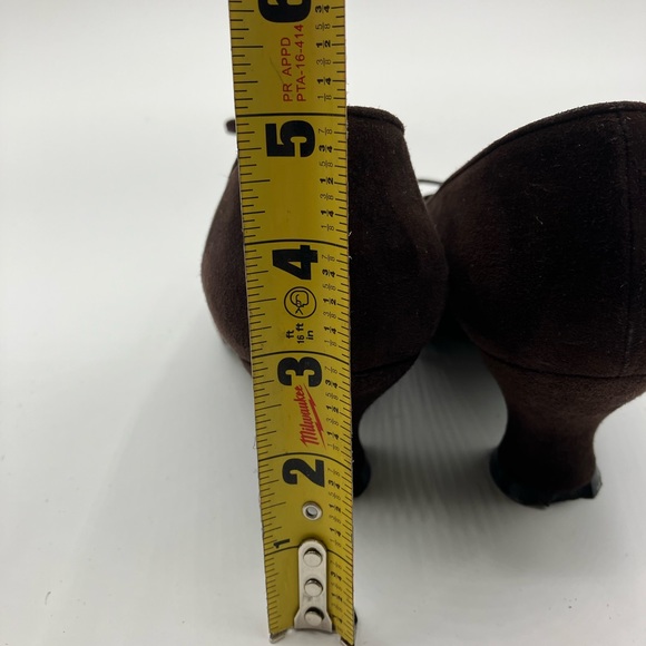 Vintage Anne Klein Brown Suede Heels Woman Size 7 - Picture 6 of 10